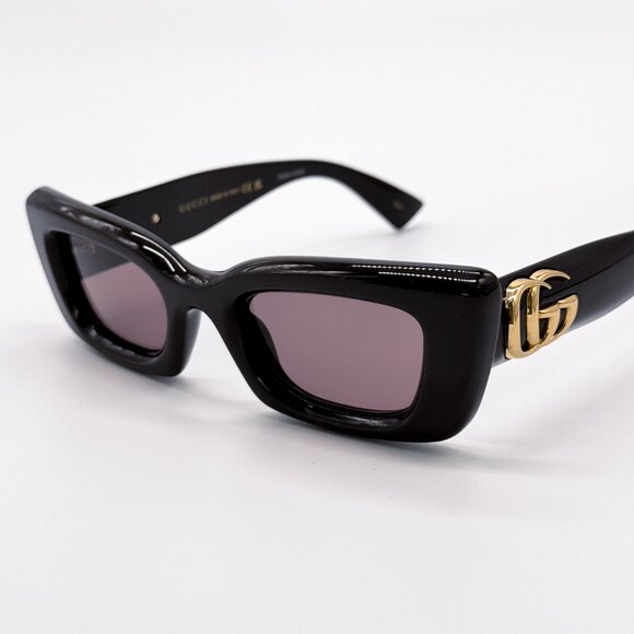 NEW GUCCI GG1827S 004 SHINY BROWN/VIOLET WOMEN SUNGLASSES GUCCI - Picture 6 of 14